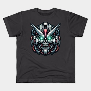 Biomech Skull S01 D69 Kids T-Shirt